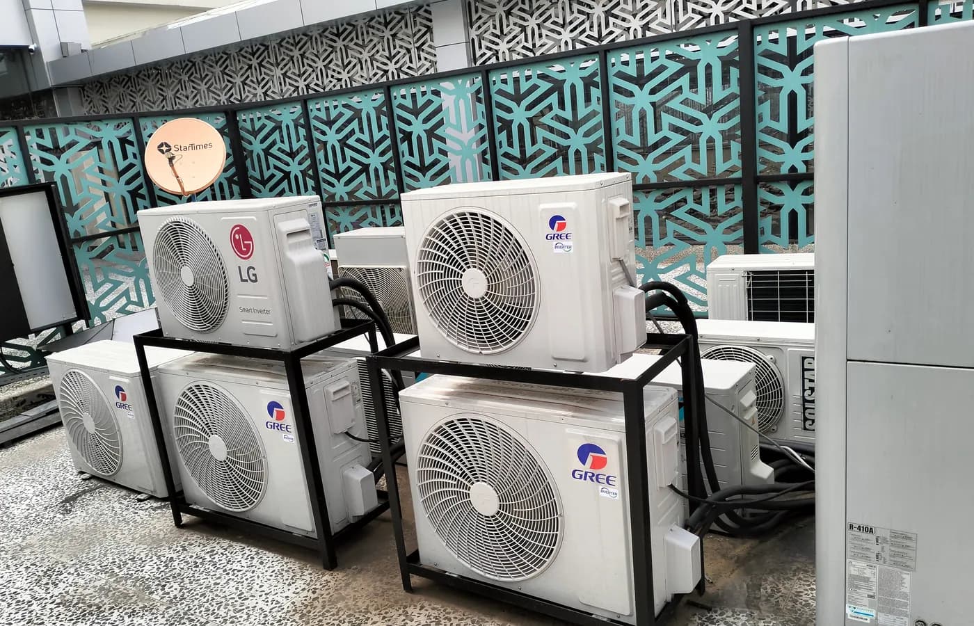 Commercial HVAC equipment installed on a rooftop