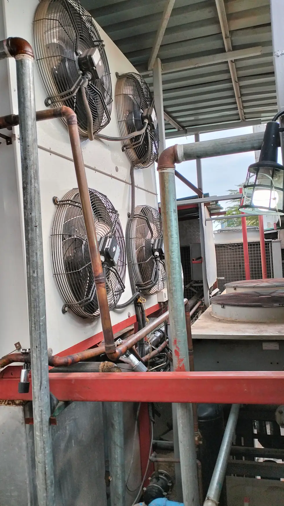Industrial Fan & Pipework - Industrial Cooling